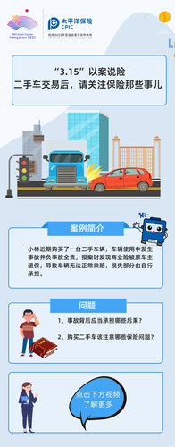 “3.15”以案說(shuō)險(xiǎn)  二手車(chē)交易后，請(qǐng)關(guān)注保險(xiǎn)那些事兒