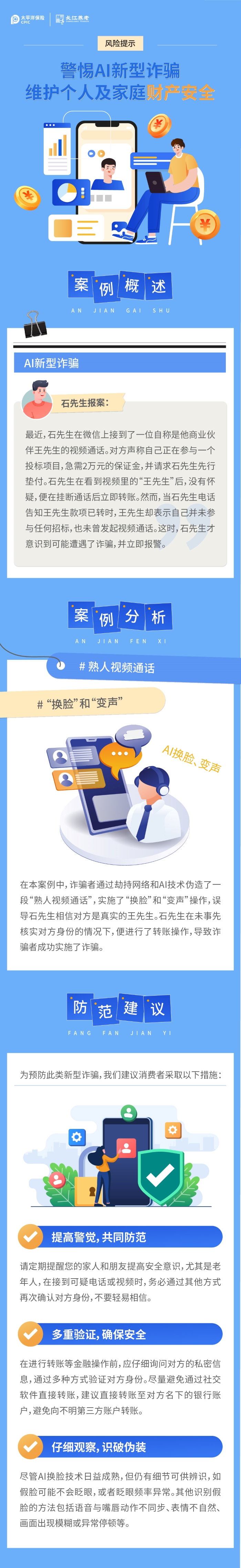 關(guān)于警惕AI新型詐騙的風(fēng)險(xiǎn)提示